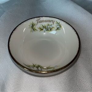Royal Albert January Flower of‎ the Month Mini Open Sugar Bowl Dish